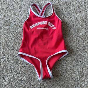 Zara Red Newport City Swimsuit